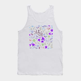 Purple spring colorful garden Tank Top